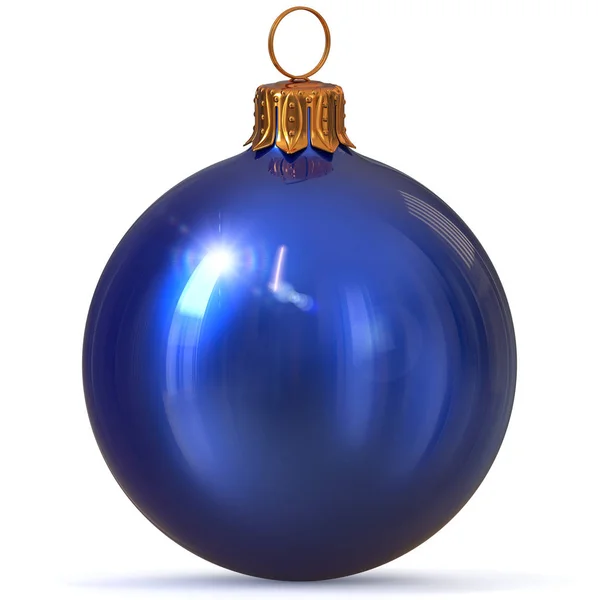 Weihnachtskugel blaue Dekoration funkelnd — Stockfoto