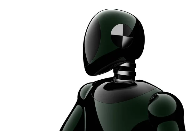 Robot futuristische cyborg bot android teken concept — Stockfoto
