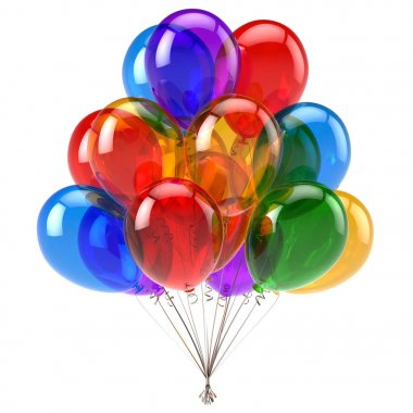 İyi ki doğdun parti balon dekorasyon parlak balonlar demet