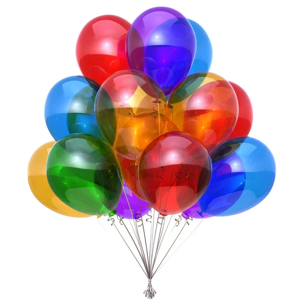 Festa balão bando feliz aniversário balões decoração brilhante — Fotografia de Stock