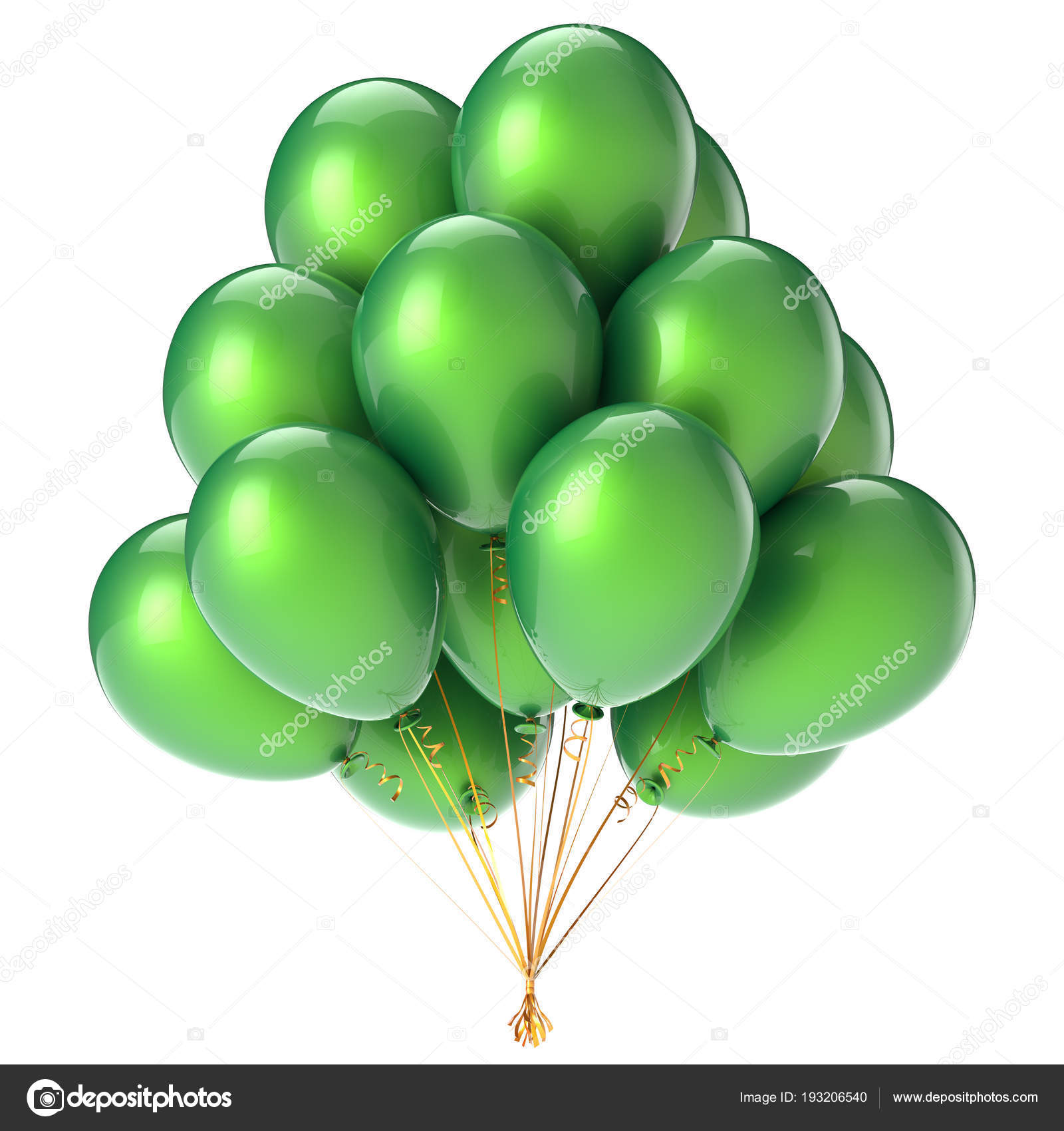 Balloon green bunch birthday party decoration festive balloons ...
