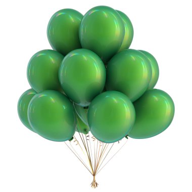 Yeşil grup doğum günü partisi dekorasyon şenlikli Balonlar Balon