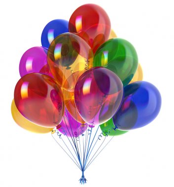 Doğum günü parti balon grup balon dekorasyon renkli