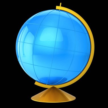 Boş planet Earth küresel Coğrafya okul öğrenme simgesini Küre
