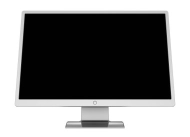 Monitör bilgisayar düz ekran geniş siyah boş ekran