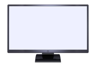 Monitör bilgisayar düz ekran geniş boş ekran siyah