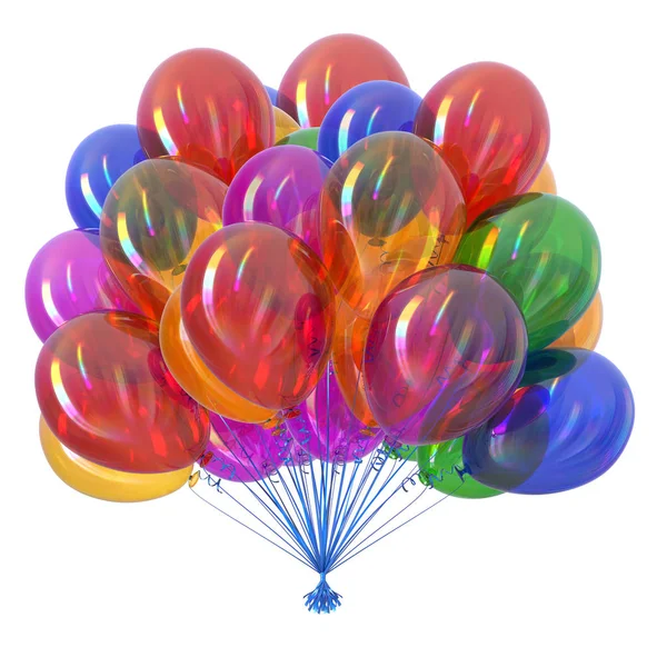 Balões bando multicolorido celebrar evento decoração colorida — Fotografia de Stock