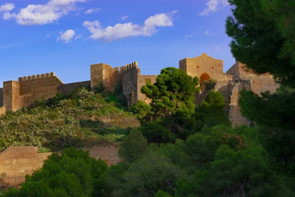 Sagunto Château Est Une Icône Touristique Culturelle Cette Ville Alicante — Photo