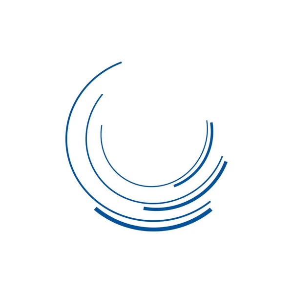 Elemento di design icona con cerchi. Illustrazione vettoriale stock su sfondo bianco . — Vettoriale Stock