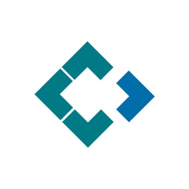 Geometrik kare yapı logosu, yapı konsepti, beyaz arkaplanda izole edilmiş hisse senedi vektör illüstrasyonu.