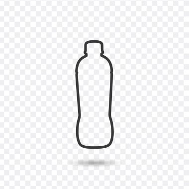 Sıra şişe ikonu. Stok vektör illüstrasyonu beyaz arkaplanda izole edildi.