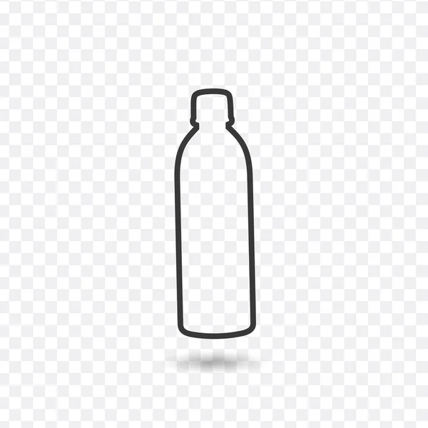 Linie Flaschensymbol. Aktienvektordarstellung isoliert auf weißem Hintergrund. — Stockvektor