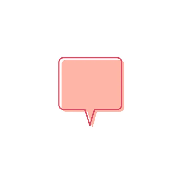 Tapant dans une illustration d'icône de bulle de chat vecteur isolé, symbole de signe de commentaire. Illustration vectorielle de stock isolée sur fond blanc . — Image vectorielle