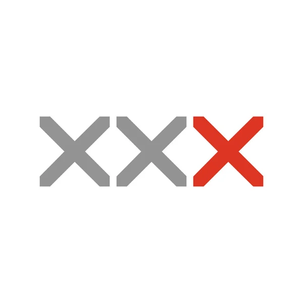 Uscita Croce segno elemento. Icona X rossa isolata su sfondo bianco. Design grafico semplice segno. Pulsante per voto, decisione, web. Simbolo di errore, controllo, sbagliato e stop, fallito. Illustrazione vettoriale — Vettoriale Stock