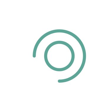 Soyut kablosuz internet sinyalleri daireleri, logo tasarımı. Hisse Vektörü illüstrasyonu beyaz arkaplanda izole edildi.