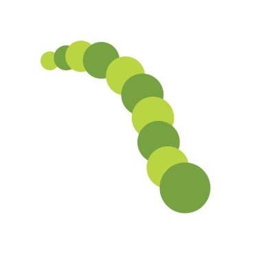 Tırtıl daireleri ikonu. düz tasarım, vektör illüstrasyon izolü