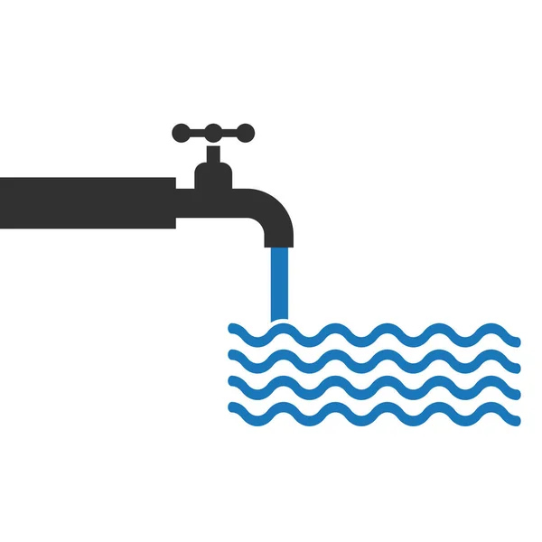 Światowy dzień wody zapisać wody zatrzymać krople wody H2o Vector Spadające krople wody — Wektor stockowy