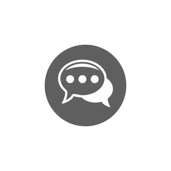 Chat Icon in trendy flat style isolated on sey foundation. Символ речевого пузыря для дизайна сайта, логотипа, приложения, пользовательского интерфейса. Векторная иллюстрация, EPS10. — стоковый вектор