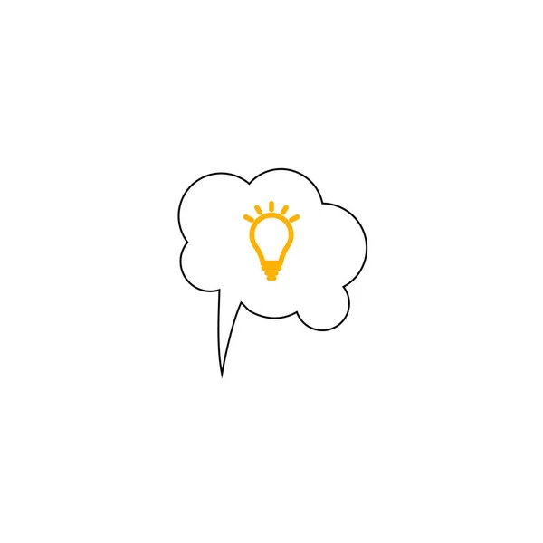 Habla el icono del habla burbuja. Hablando de ideas. Nube de ideas. Stock ilustración vectorial aislado sobre fondo blanco . — Archivo Imágenes Vectoriales