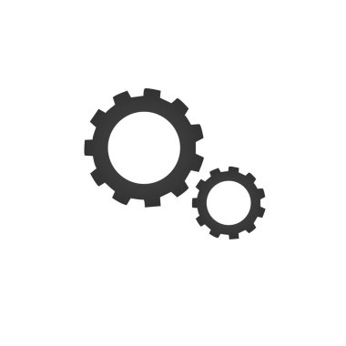 Vites simgesi. Vektör illüstrasyonu beyaz arkaplanda izole edildi.