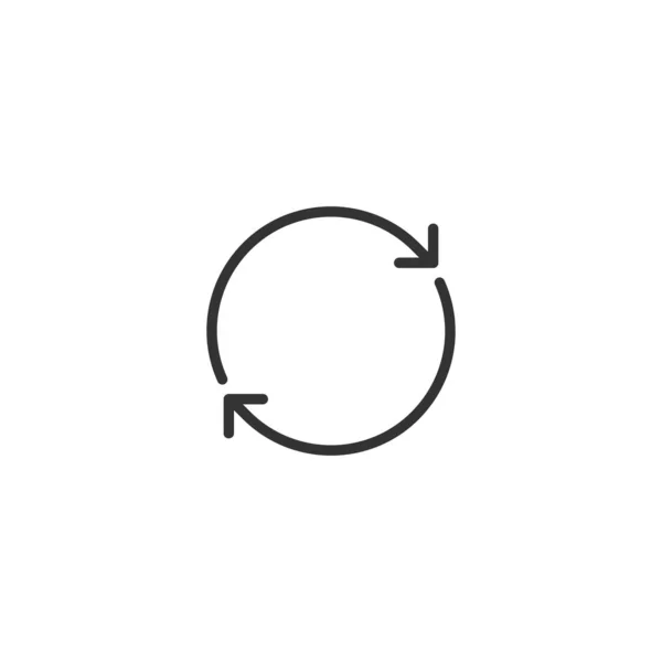 更新图标向量说明. 分离的同步线符号。 同步图标概念。 更新符号线的概念。 轮调部分。 回收标志图形设计. — 图库矢量图片