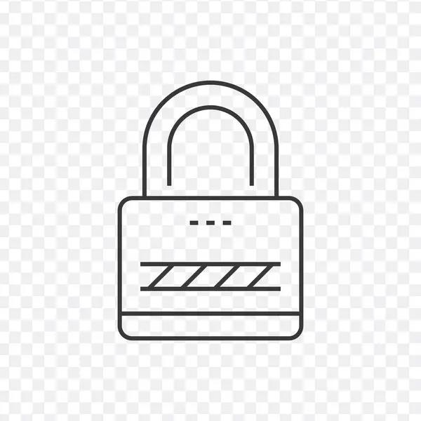 Icône vectorielle Padlock. Illustration vectorielle de stock isolée sur fond blanc . — Image vectorielle