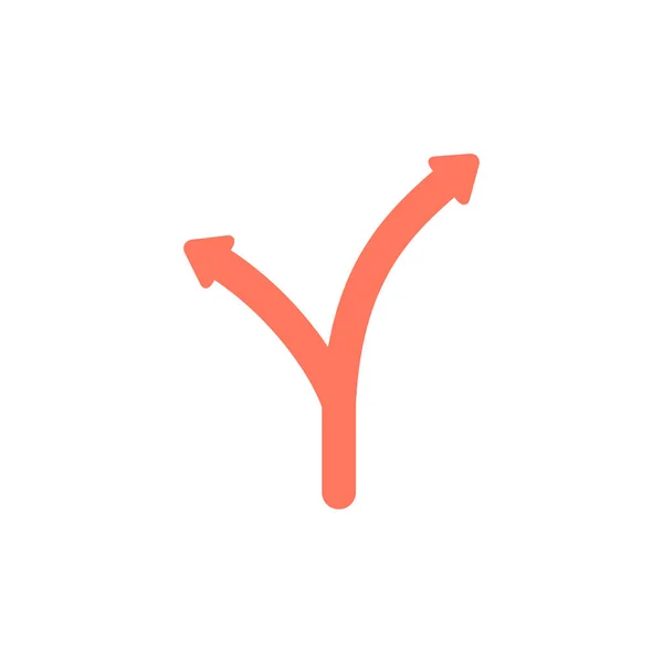 Detour vector icon geïsoleerd, Detour logo concept. Voorraadvector illustratie geïsoleerd op witte achtergrond. — Stockvector