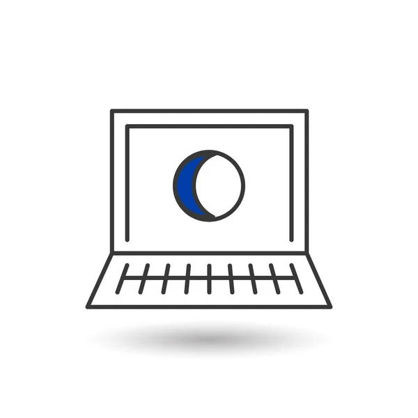 Illustration vectorielle d'icône d'ordinateur portable. Illustration vectorielle de stock isolée sur fond blanc . — Image vectorielle