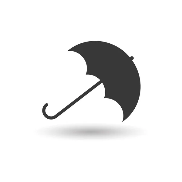 Icono de vector de paraguas aislado sobre fondo blanco. Paraguas y gotas de lluvia stock vector ilustración para la web . — Vector de stock