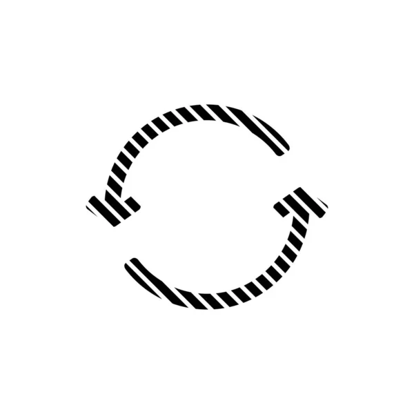 Разорванные иконки утилизации. Цикл из линий. Векторная иллюстрация на белом фоне . — стоковый вектор