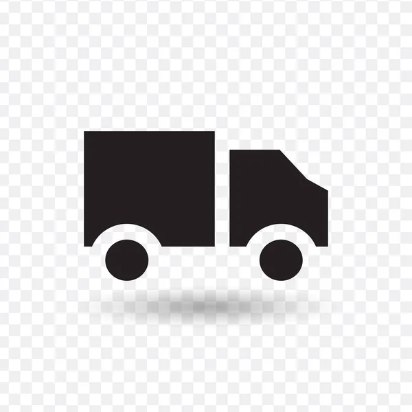 Icône camion de livraison sur fond blanc. Illustration vectorielle. — Image vectorielle