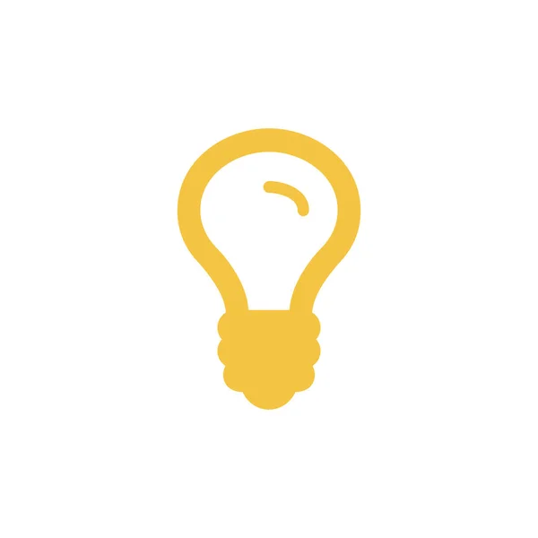 Vector Light Bulb Icon. Stock vector illustration isolated on white background. — 스톡 벡터