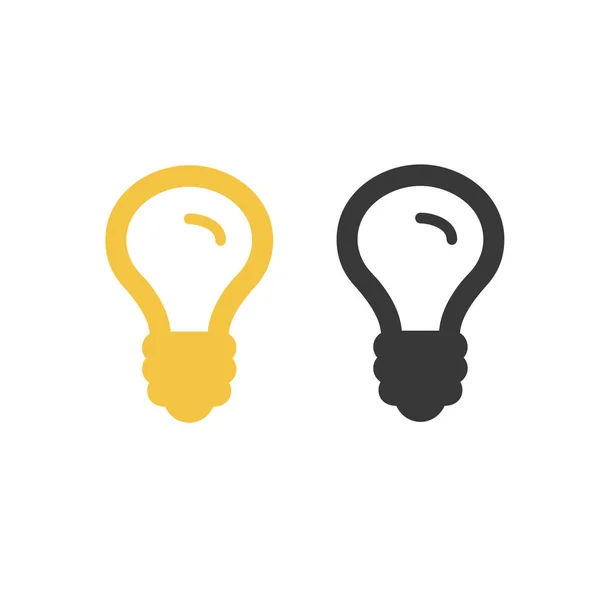 Vector Light Bulb Icon set. Stock vector illustration isolated on white background. — 스톡 벡터