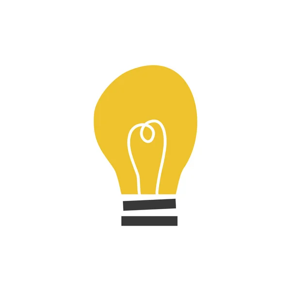 Vector Light Bulb Icon. Design modern light bulb. Stock vector illustration isolated on white background. — 스톡 벡터