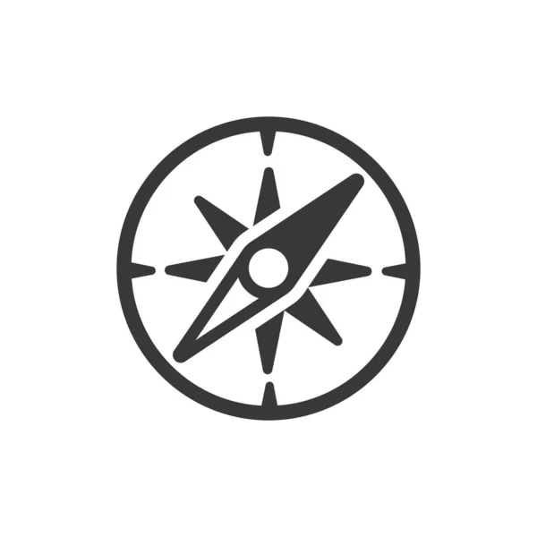 Compass ikon vektor. Illustrasjon av bestand isolert på hvit bakgrunn . – stockvektor
