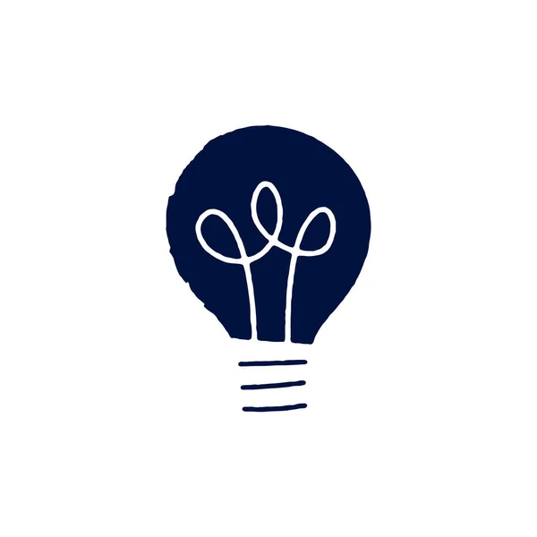 Значок лампочки векторний знак ізольований для графічного та веб-дизайну. Ідея розв'язання лампочок та символ творчості. Стокові векторні ілюстрації ізольовані на білому тлі . — стоковий вектор
