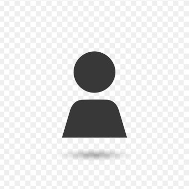 Kullanıcı simgesi vektörü. Stok vektör illüstrasyonu beyaz arkaplanda izole edildi.