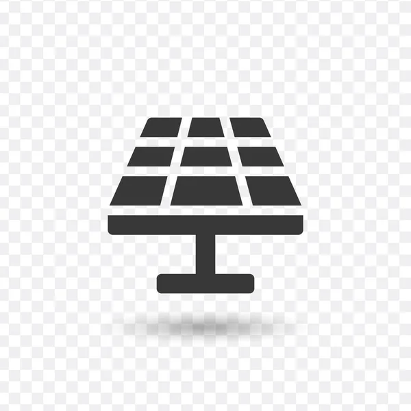 Panel Solar Icono de Energía Solar. Stock ilustración vectorial aislado sobre fondo blanco . — Archivo Imágenes Vectoriales