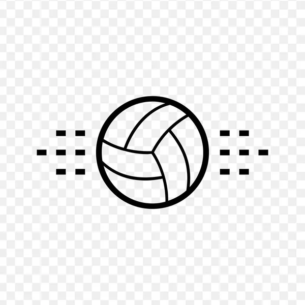 Volleyball ball icon. connection ball. IT ball. Stock vector illustration isolated on white background. — ストックベクタ