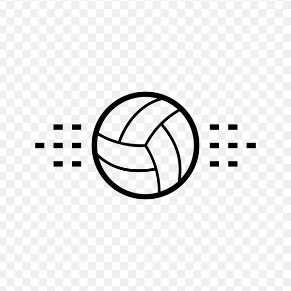 Volleybal icoon. verbindingsbal. Het bal. Voorraadvector illustratie geïsoleerd op witte achtergrond. — Stockvector