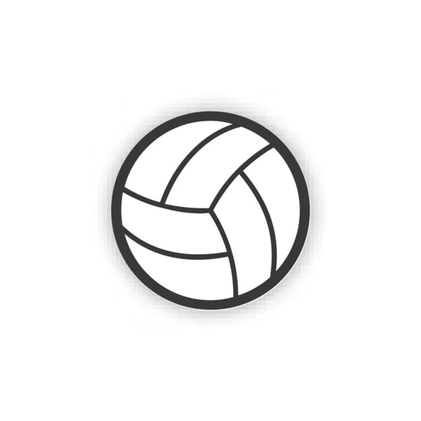 Volleyball ball icon. Stock vector illustration isolated on white background. — ストックベクタ