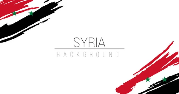 Sýrie vlajka styl pozadí s pruhy. Stock vektorové ilustrace izolované na bílém pozadí. — Stockový vektor