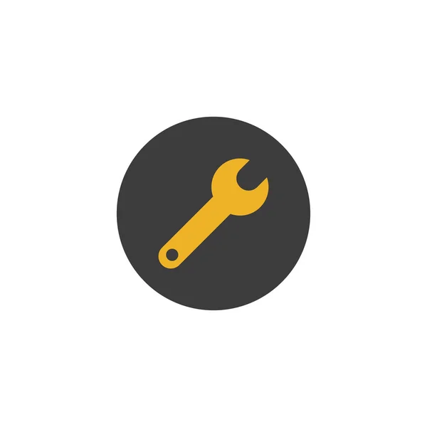 Wrench icon. Stock vector illustration isolated on white background. — 스톡 벡터