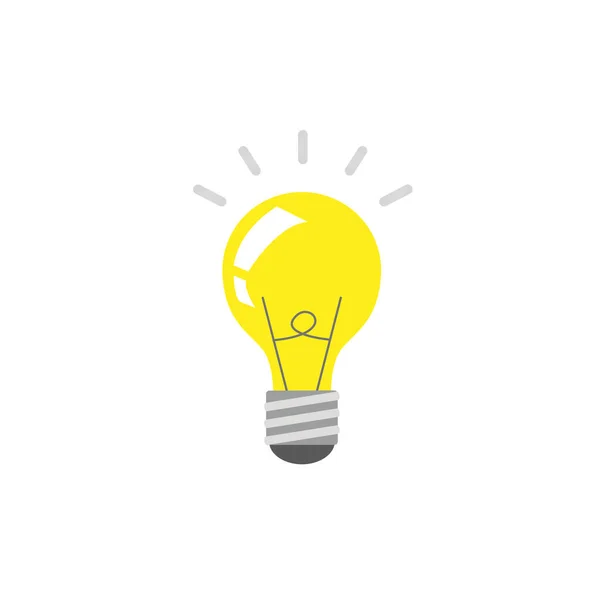 The light bulb is full of ideas And creative thinking, analytical thinking for processing. Light bulb icon vector. ideas symbol illustration. — Stock Vector