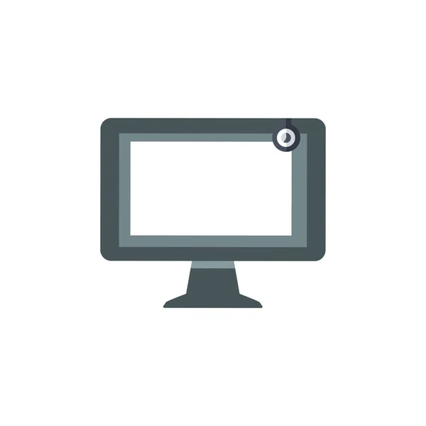 Vector Desktop Computer Icon. Stock ilustración vectorial aislado sobre fondo blanco . — Archivo Imágenes Vectoriales