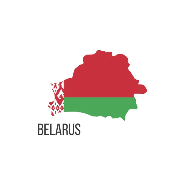 白俄罗斯国旗图 以边界为形式的国家旗帜 种群矢量说明 — 图库矢量图片