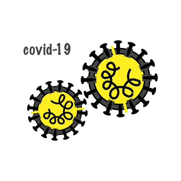 Bryter Nyhetsrubrikmallen Utbrott Koronavirus Och Influensa 2020 Stamfall Covid Som — Stock vektor