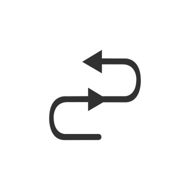 Simge ya da Dönüş Okları. Stock Vektör illüstrasyonu