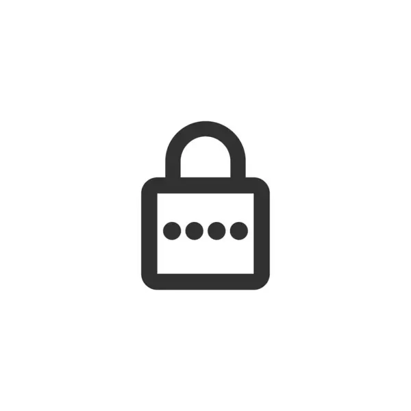 Εικονίδιο Κλειδώματος Σύμβολο Ασφαλείας Εικονογράφηση Διανύσματος Αποθέματος — Διανυσματικό Αρχείο