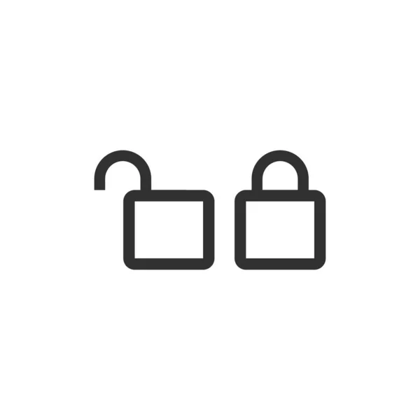 Иконка Lock Стиле Trendy Символ Безопасности Дизайна Вашего Веб Сайта — стоковый вектор